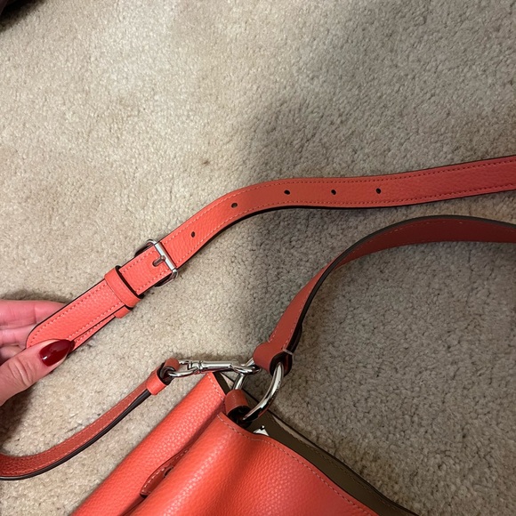 Coach Coral Leather Shoulder Bag - Picture 11 of 13